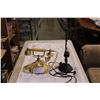 Image 1 : VINTAGE HIMMING BIRD LAMP AND VINTAGE ROTARY DIAL TELEPHONE