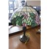 Image 1 : STAINED GLASS METAL BASE TABLE LAMP