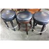 Image 1 : THREE SPINNNG BAR STOOLS