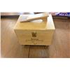 Image 1 : WOOD SHOE SHINE BOX AND RONSON ROTO SHINE