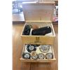 Image 2 : WOOD SHOE SHINE BOX AND RONSON ROTO SHINE