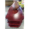 Image 2 : 3 TIER CHERRY FINISH TV CONSOLE