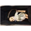 Image 2 : VINTAGE METAL CARRIAGE AND DOLL