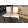 Image 1 : NEW PAIR OF ASHLEY CONTEMPORARY UPHOLSTERED SIDE CHAIRS RETAIL $249 EACH