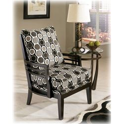 NEW ASHLEY SIGNATURE WOOD FRAMED AND ULPHOSTERED ACCENT CHAIR RETAIL $699