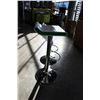 Image 2 : NEW PAIR OF WHITE AND GREEN ADJUSTABLE HEIGHT BARSTOOLS WITH CHROME BASE RETAIL $ 149 EACH