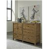 Image 1 : NEW ASHLEY SIGNATURE DESIGN WALNUT DRESSER WITH 2 DOOR CUPBOARD RETAIL $999