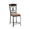 Image 1 : NEW PAIR OF ASHLEY SIGNATURE UPHOLSTERED COUNTER HEIGHT BARSTOOLS RETAIL $249 EACH