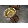 Image 2 : BARLEY TWIST TABLE W/ BRASS BOWL AND VANITY MIRROR