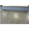 Image 2 : NEW ASHLEY FURNITURE KING SIZE GREY FABRIC PLATFORM BEDFRAME - RETAIL $1,400