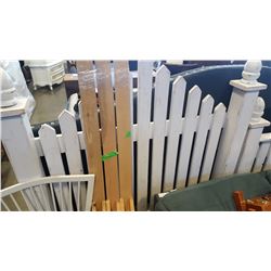 COUNTRY STYLE WHITE PICKET TWIN SIZE BED