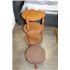Image 1 : VILLAS MAPLE ROUND 3 TIER STAND AND SMALL STOOL