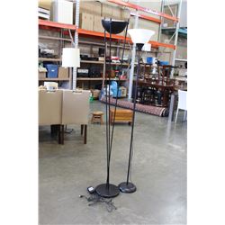 TWO MODERN FLOOR LAMPS