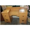 Image 2 : OAK VANITY W/ MIRROR