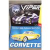 Image 2 : 4 TIN SIGNS, 3 CORVETTE, 1 VIPER