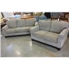 Image 1 : UPOLSTERED SOFA AND LOVESEAT