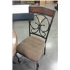 Image 3 : NEW ASHLEY ROUND DINING TABLE W/ 4 CHAIRS - 1 MISMATCHED CUSHION