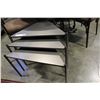 Image 2 : NESTING METAL TRIANGLE END TABLES