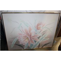 LARGE FLORAL OIL PAINTING