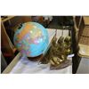Image 1 : PIRATE SHIP, METAL ART, AND WORLD GLOBE