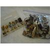 Image 1 : LARGE BAG OF JEWELLRY AND ORGANIZER OF VARIOUS JEWELLRY