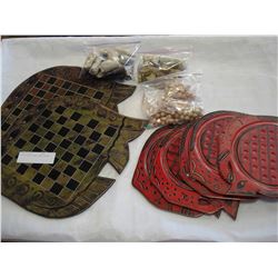 LOT OF SOAP STONE GAME BOARDS