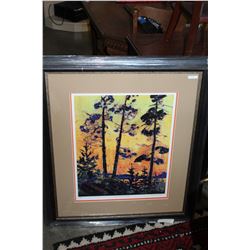 PINE TREES AT SUNSET BY TOM THOMSON 24690