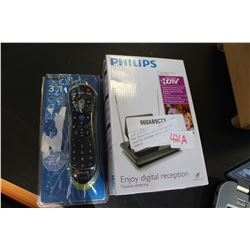 NEW OVERSTOCK HDTV DIGITAL TV PASSIVE ANTENNA WITH 3 IN 1 REMOTE