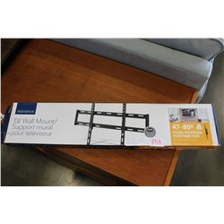 NEW OVERSTOCK INSIGNIA 47-80 INCH FIXED POSITION TV WALL MOUNT, COMPLETE, UP TO 120 LBS