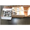 Image 1 : 2 BOXES OF HALOGEN LIGHTS WITH A TRACK LIGHT FIXTURE