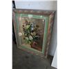 Image 2 : LARGE SILVER FRAMED FLORAL PRINT