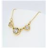 Image 2 : 14KT Yellow Gold 0.90ctw Diamond Pendant with Chain