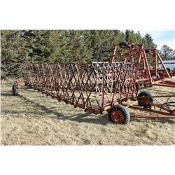 15 SECTION DIAMOND HARROWS & DRAW BAR