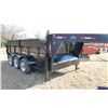 Image 1 : 2008 DOUBLE A TRIPLE AXLE GOOSENECK DUMP TRAILER