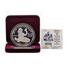 1987 Rarities Mint Walt Disney Snow White 50th 5 oz .999 Silver Coin w/Box & COA