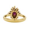 Image 3 : 0.40 ctw Ruby and Diamond Ring - 14KT Yellow Gold