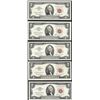 Image 1 : Lot of (5) 1953/1963 $2 Legal Tender Notes