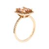 Image 5 : 3.06 ctw Morganite and Diamond Ring - 14KT Rose Gold