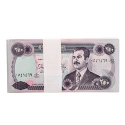 Lot of (50) Iraqi 250 Dinars Saddam Hussein Notes