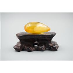 Baltic Amber Golden Pendant.