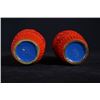 Image 4 : A pair of Two Middle 20th Century Export Small Cinnabar Lacquer Vase.