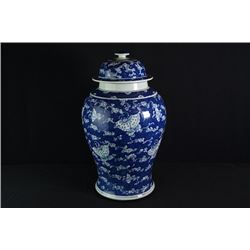 A Large Qing Dynasty Blue-and-White Jar