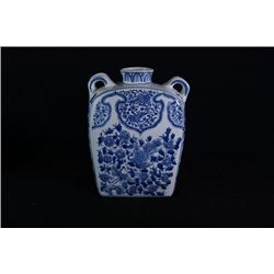 A Blue-and-White "Flora and Phoenix" Jar.