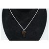 Image 1 : Ammolite-fossil Pendant with Sterling 925 Silver Necklace.