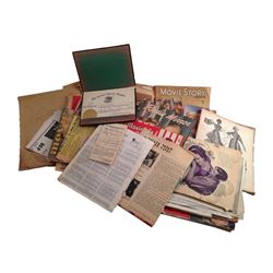 The Little Rascals Scotty Beckett Personal Vintage Birth Records, Diploma, Magazines Memorabilia