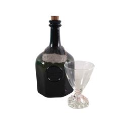 The Hateful Eight Joe Gage (Michael Madsen) Brandy Bottle & Glass Movie Props