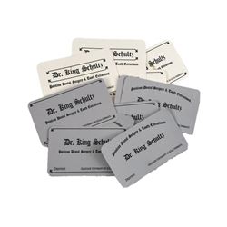 Django Unchained Dr. Schultz (Christoph Waltz) Business Cards Movie Props