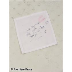 Inglourious Basterds Bridget von Hammersmark (Diane Kruger) Autographed Napkin Movie Props