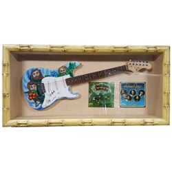 The Beach Boys Signed and Framed Eleca Guitar