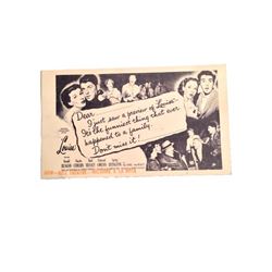 Scotty Beckett Personal Collection "Louisa" Movie Ticket Memorabilia